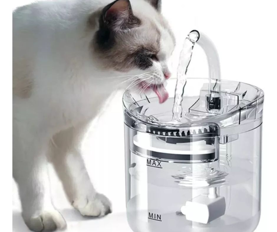 Fuente De Agua Con Sensor Automático Para Perros Y Gatos.